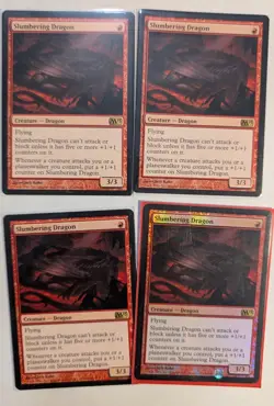 Magic: The Gathering Slumbering Dragon x4 Playset M13 (LP) - Image 1