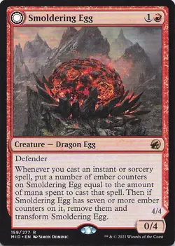 Smoldering Egg Innistrad: Midnight Hunt Regular - Image 1