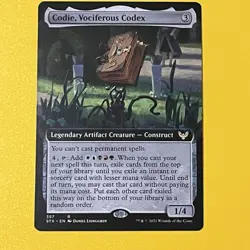 Codie, Vociferous Codex | Extended Art | R | 357 | Strixhaven: School of Mages - Image 1