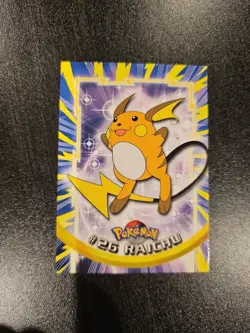 1999 Topps Raichu #26 Pokemon TV Animation Edition, Series 1, Blue Logo - Image 1
