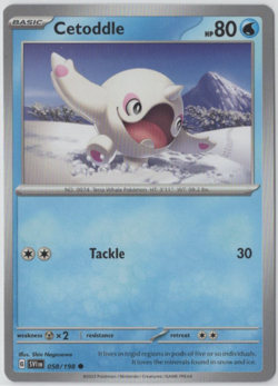 Pokemon - Scarlet & Violet Base Set - 058/198 - Cetoddle - NM/M - Image 1