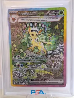 Pokemon Leafeon ex Prismatic Evolutions Special Illustration Rare #144 PSA 9 - Image 3