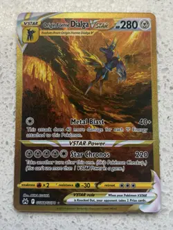 Pokemon Origin Forme Dialga VSTAR Crown Zenith GG68/GG70 Rare Trading Card 2023 - Image 1