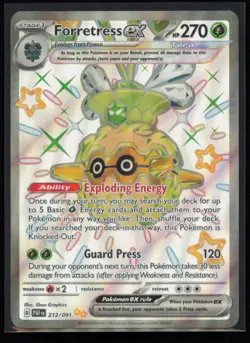 Forretress ex 212/091 Pokemon Paldean Fates Shiny Ultra Rare Near Mint - Image 1