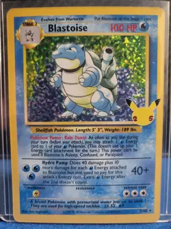 Pokemon TCG Blastoise 2/102 Celebrations Classic collection Holo Rare 100 HP - Image 1