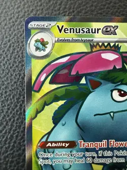 NM Venusaur ex Scarlet & Violet 151 182/165 Holo Ultra Rare Full Art Pokemon - Image 5