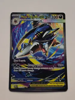 Mega Sharpedo ex 127/094 Special Illustration Rare Pokemon Phantasmal Flames - Image 1