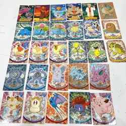 28 Nintendo Topps Pokemon Collection - Bulk Job Lot mixed Holo and Non Holo - Image 1