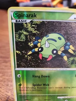 Spinarak 83/123 HeartGold SoulSilver Reverse Holo 2010 Pokemon TCG NM - Image 2