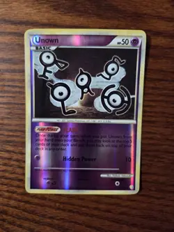 Unown FLASH 55/123 - HeartGold & SoulSilver - Pokemon TCG Reverse Holo - Image 5