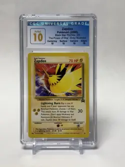 Pokemon TCG Zapdos WOTC PROMO 23 Error - CGC PERFECT 10 - POP 16 - Image 1