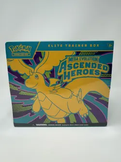 Pokemon TCG Ascended Heroes ETB Elite Trainer Box - Sealed Slight Rip Seal Side - Image 1