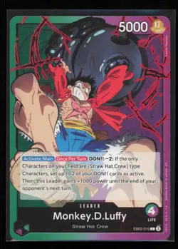 Monkey.D.Luffy (010) EB02-010 One Piece Extra Booster: Anime 25th Collection NM - Image 1