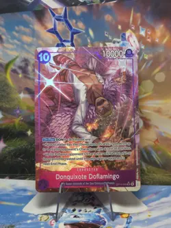 One Piece TCG Donquixote Doflamingo OP14-069 SR Alt Art Azure Sea's Seven NM/M - Image 1