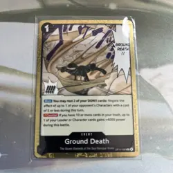 Ground Death OP14-096 The Azure Sea's Seven Foil English One Piece R Rare - Image 1