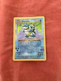 blastoise 1999 original base set pokemon card - Image 4