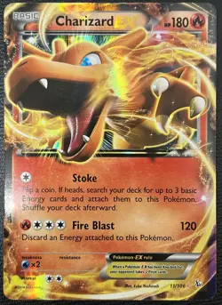 Charizard EX 11/106 XY Flashfire Holo Rare Pokemon Card LP/NM - Image 1