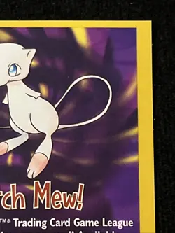 Catch Mew Pokemon The Movie 1999 WOTC Promo Card Vintage Square Corner Near Mint - Image 4