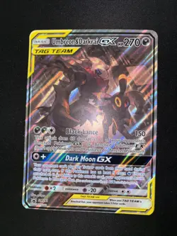 Pokemon TCG Umbreon & Darkrai GX SM241 promo JUMBO CARD - Image 1