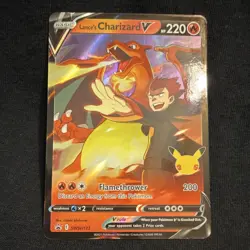 Pokemon TCG Lance's Charizard V Holo Promo Card SWSH133 25th Anniversary - Image 1