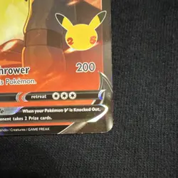 Pokemon TCG Lance's Charizard V Holo Promo Card SWSH133 25th Anniversary - Image 4