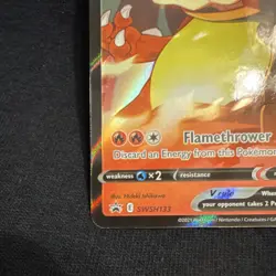 Pokemon TCG Lance's Charizard V Holo Promo Card SWSH133 25th Anniversary - Image 5