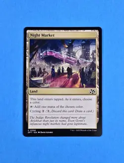 1x Night Market Aetherdrift 2025 DFT Mtg Magic Gathering Card Land Mana 258 - Image 1
