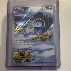 Piplup Illustration Rare Holo Phantasmal Flames Pokemon TCG Card 098/094 - Image 1