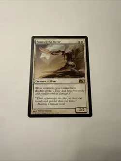 Bonescythe Sliver Magic 2014 Rare Card Near Mint Condition NM MTG M14 English - Image 1