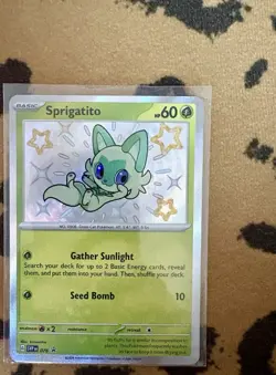 Pokemon Cards-Sprigatito, Floragato, Meowscarada Shiny Evo Set With Jumbo Promo - Image 2
