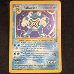 Pokemon TCG Poliwrath Holo Rare Card 15/130 Base Set 2 2000 - Image 1