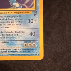 Pokemon TCG Poliwrath Holo Rare Card 15/130 Base Set 2 2000 - Image 4