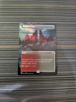 Sundown Pass (Borderless) - Innistrad: Crimson Vow - Foil - Near Mint - Image 1