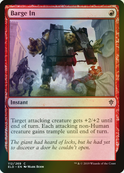 MTG Barge In Foil ** Throne of Eldraine ** English - Image 1