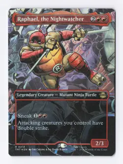 Raphael, the Nightwatcher (Borderless Foil) MTG Teenage Mutant Ninja Turtles TMT - Image 1