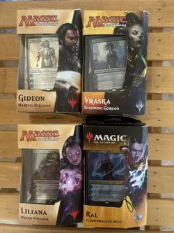 MTG Gideon, Liliana, Ral, Vraska Planeswalker Decks English Factory Sealed - Image 1