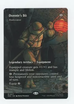 Magic MTG Teenage Mutant Ninja Turtles TMNT Borderless NON FOIL #17 Donnie's Bo - Image 1