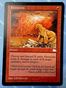 Firestorm - Weatherlight VINTAGE Magic The Gathering 1997 - Image 1