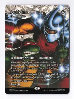 Raph's Jitte (Borderless) MTG Teenage Mutant Ninja Turtles Eternal-Legal (PZA) - Image 1