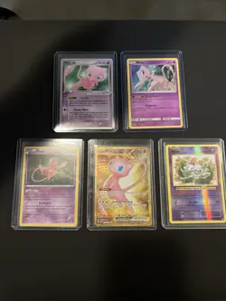 Mew Pokemon Card Lot 151 Gold, Fates Collide, Evolutions, Sun & Moon Promo NM - Image 2