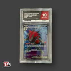 Pokemon Journey Together - N's Zoroark ex 175/159 ACE 10 GEM MINT - Image 1