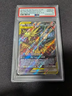 Pokemon Moltres & Zapdos & Articuno GX Hidden Fates ETB FA Promo SM210 PSA 10 - Image 1