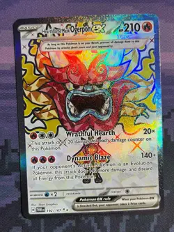 Hearthflame Mask Ogerpon ex 192/167 Pokemon Twilight Masquerade Ultra Rare NM 1 - Image 1