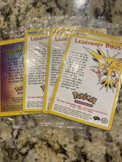 POKEMON SEALED ANCIENT MEW & 3 Movie Legendary Birds Moltres Articuno Zapdos - Image 1