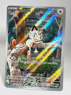 Pokemon TCG Meowth 106/094 Phantasmal Flames Full Art Holo Illustration Rare NM - Image 1