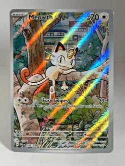 Pokemon TCG Meowth 106/094 Phantasmal Flames Full Art Holo Illustration Rare NM - Image 5