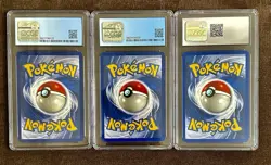 1999 Pokemon Fossil 1st Edition Haunter8.5Graveler 7.5,Giovanni’s Machoka 8.5CGC - Image 2