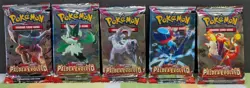 Pokemon TCG Scarlet & Violet Paldea Evolved 5 Sleeved Booster Packs - Image 1