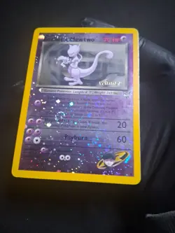 Rocket’s Mewtwo Winner Stamp #8 Best of Game NM Reverse Holo Pokemon Promo - Image 3