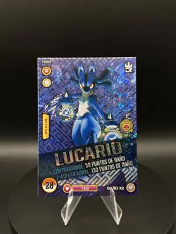 Lucario Holo POKEMON MASTER JOURNEYS Foil 3R Unova TCG Peru Edition 2023 - Image 1